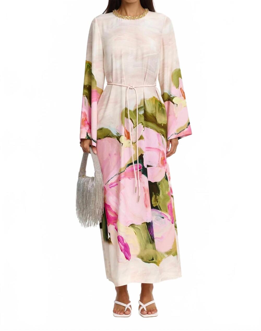 NEW ACLER women's regan maxi dress in garden afternoon